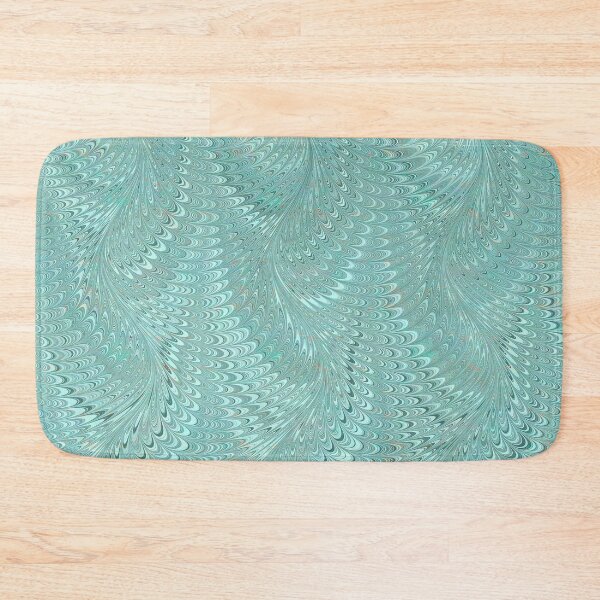 Item preview, Ebru Marbled Design in Aqua designed and sold by ReesDesigns.