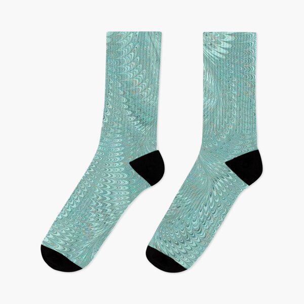 Item preview, Ebru Marbled Design in Aqua designed and sold by ReesDesigns.