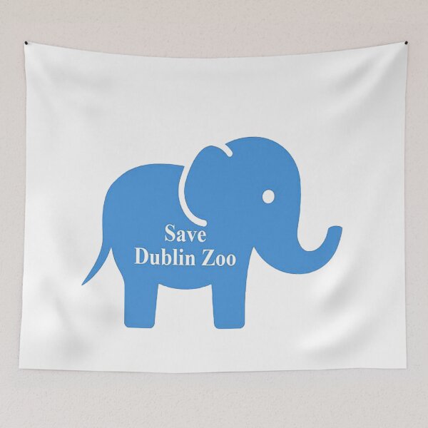 Item preview, Dublin Zoo blue elephant  designed and sold by NancyArtDesigns.