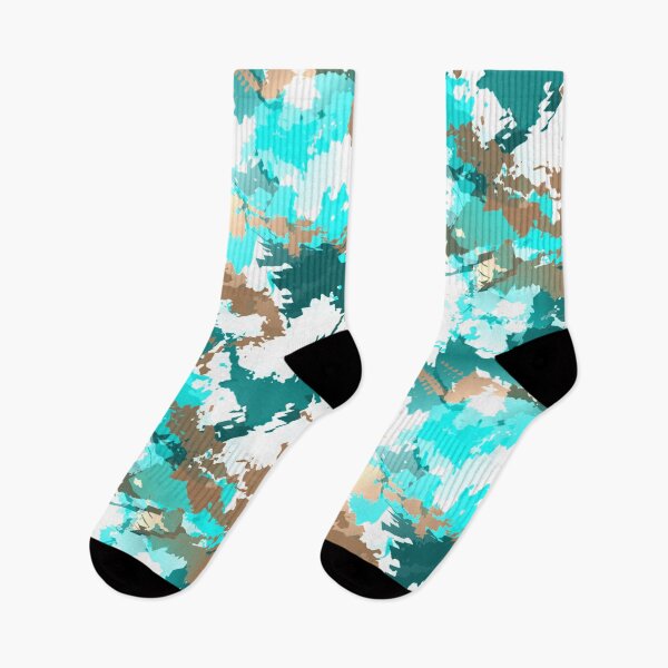 Item preview, Camouflage Pattern Green Teal Blue Brown designed and sold by AraljanFusion.