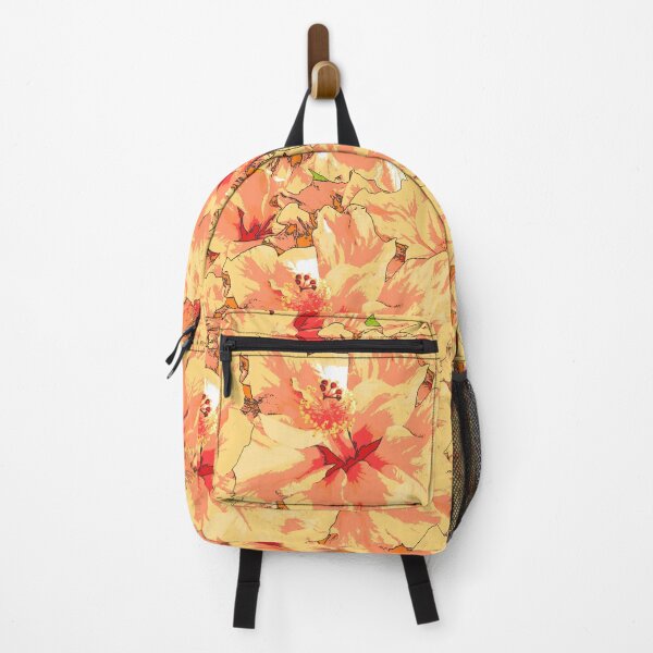 Item preview, Peach hibiscus frenzy. designed and sold by LaBellCreative.