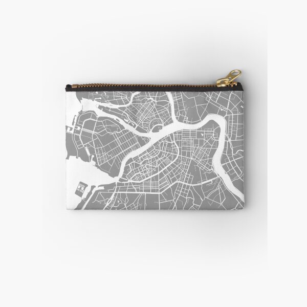 Item preview, Saint Petersburg map grey designed and sold by mapsart.