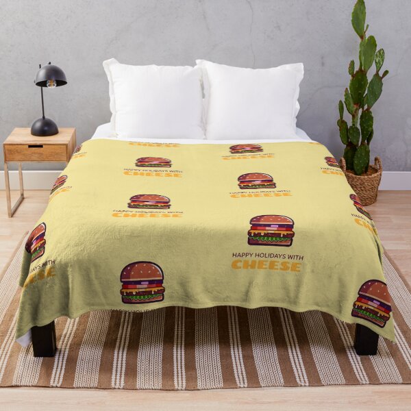 Item preview, Happy Holidays with Cheese designed and sold by FitFabFunny.