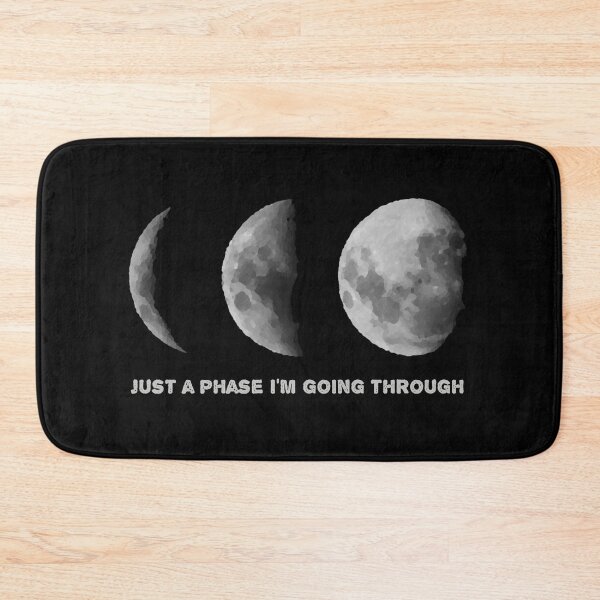 Item preview, Monochrome Moon phase space humour designed and sold by LynHebb.