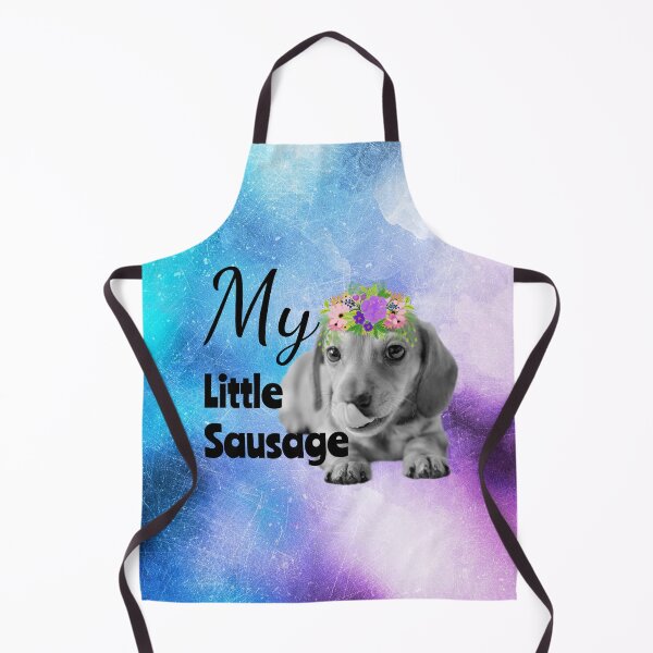 Item preview, My Little Sausage Dachshund Puppy Distressed Watercolour designed and sold by tribbledesign.