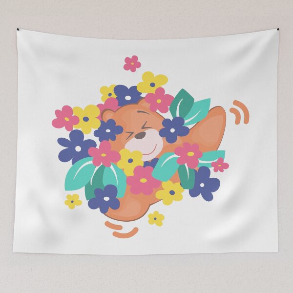 Item preview, Jelly Bear in the Flowers  designed and sold by Jelly Bear.