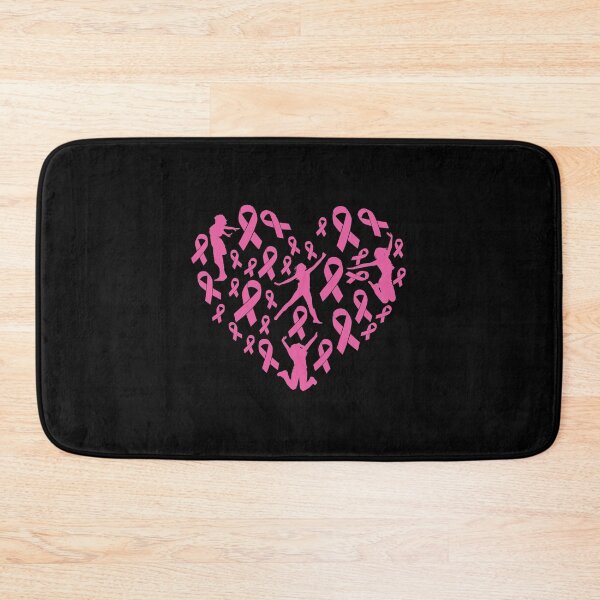 Item preview, Pink ribbon heart for breast cancer survivor designed and sold by mederDESIGNS.