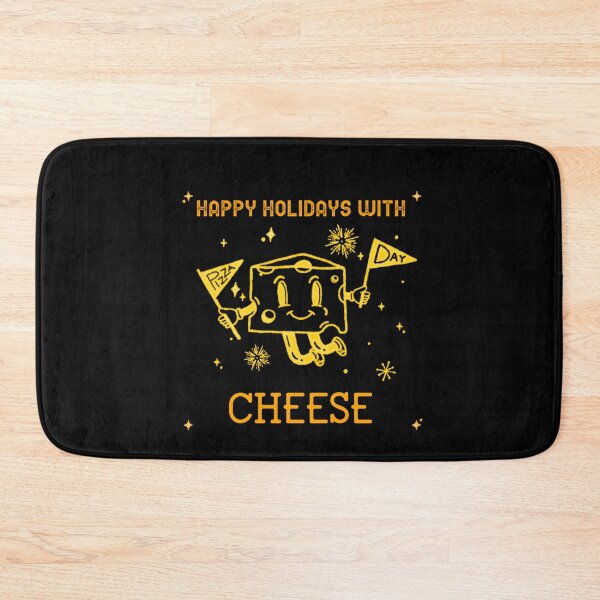 Item preview, Happy Holidays with Cheese designed and sold by FitFabFunny.
