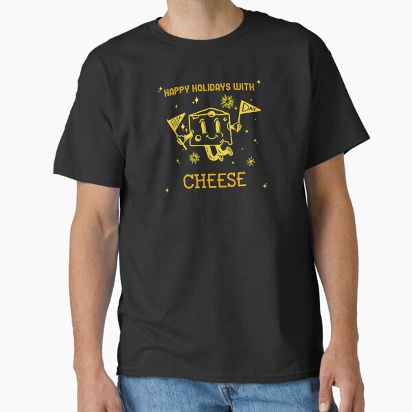 Item preview, Happy Holidays with Cheese designed and sold by FitFabFunny.