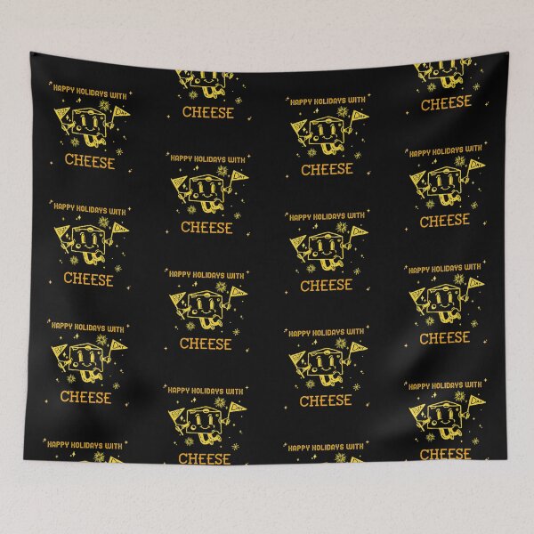 Item preview, Happy Holidays with Cheese designed and sold by FitFabFunny.