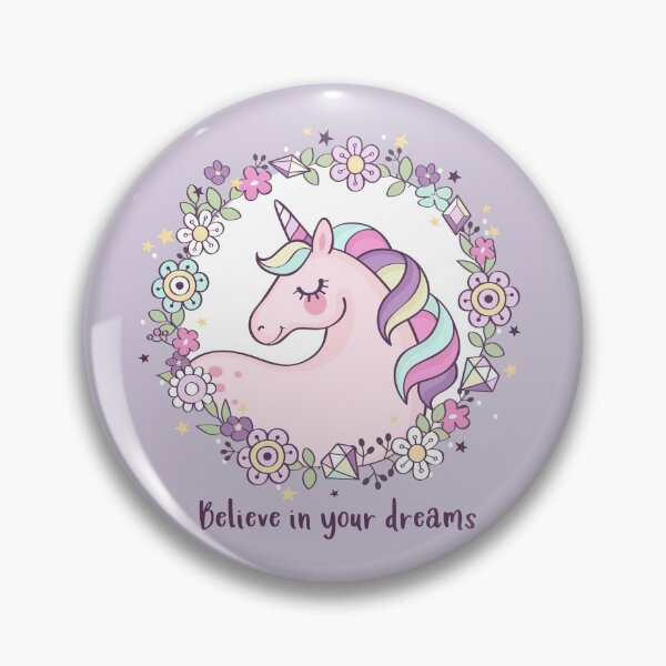 Item preview, Believe In Your Dreams Flower Unicorn designed and sold by tshirtsmk.