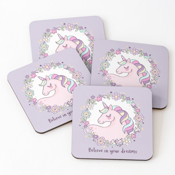 Item preview, Believe In Your Dreams Flower Unicorn designed and sold by tshirtsmk.