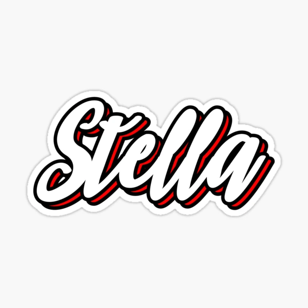 Stella first name - hand lettering design