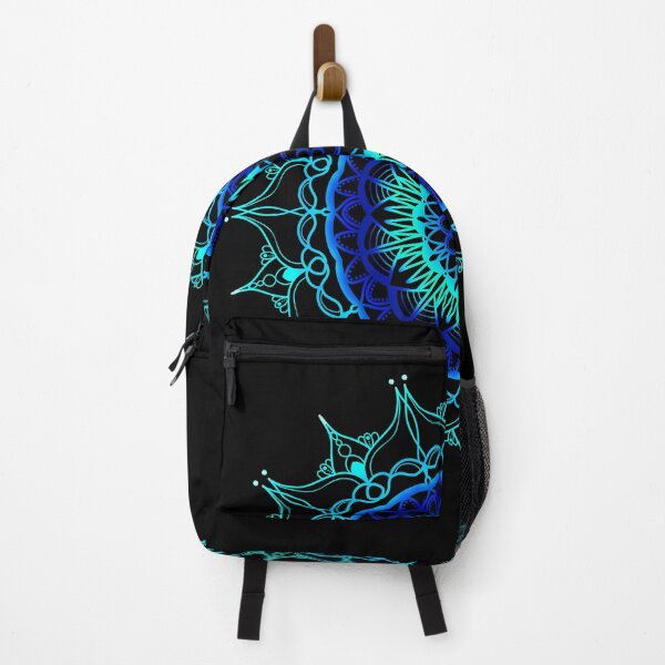 Item preview, Vibrant blue ombre mandala designed and sold by felinefeelings.