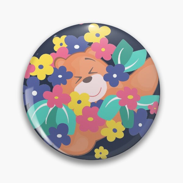 Item preview, Jelly Bear in the Flowers (Dark Background) designed and sold by Jelly Bear.