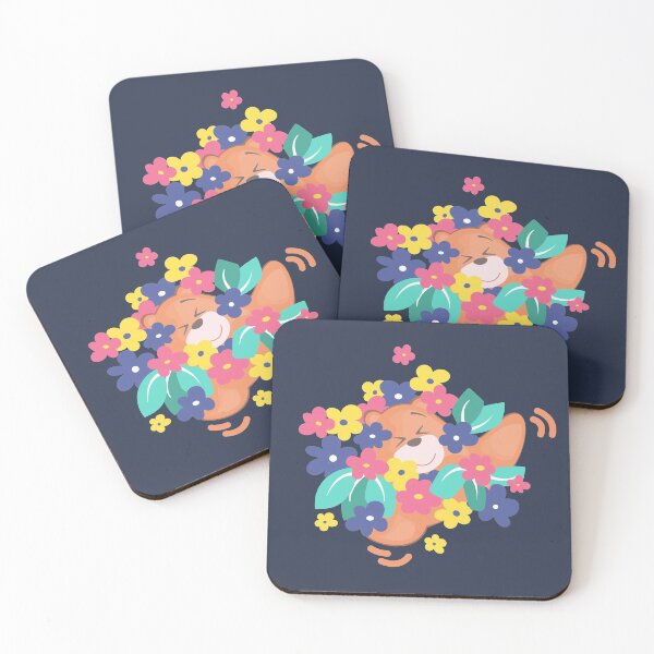 Item preview, Jelly Bear in the Flowers (Dark Background) designed and sold by Jelly Bear.