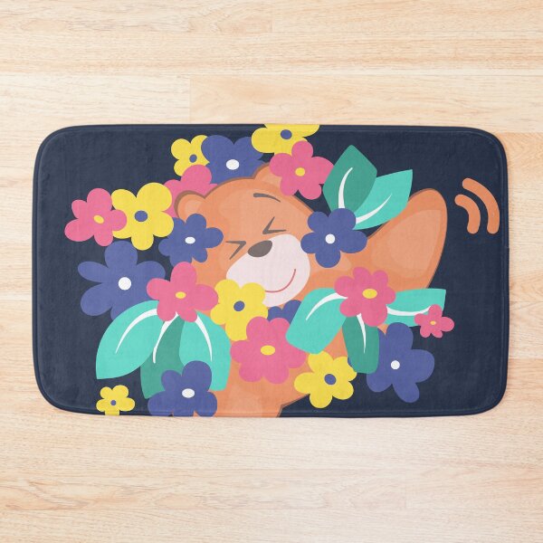 Item preview, Jelly Bear in the Flowers (Dark Background) designed and sold by Jelly Bear.