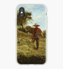 Winslow Homer, HAYMAKING iPhone Case