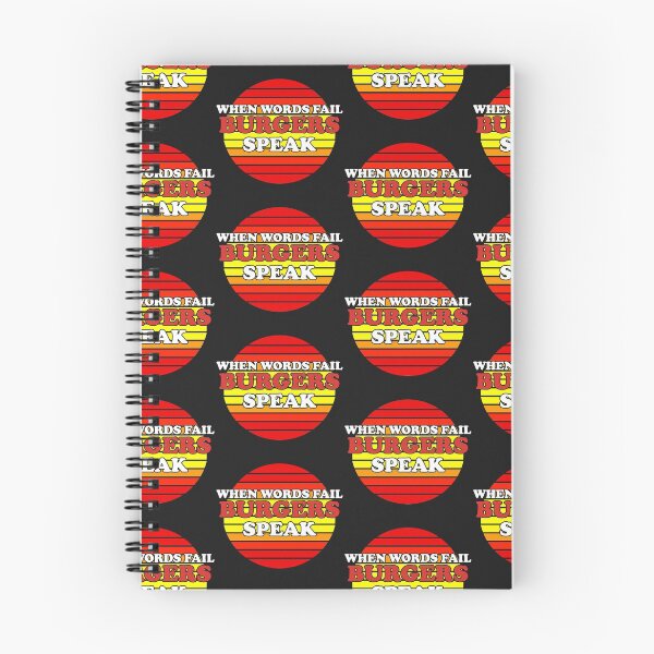 Item preview, When Words Fail Burgers Speak designed and sold by Chubuter.