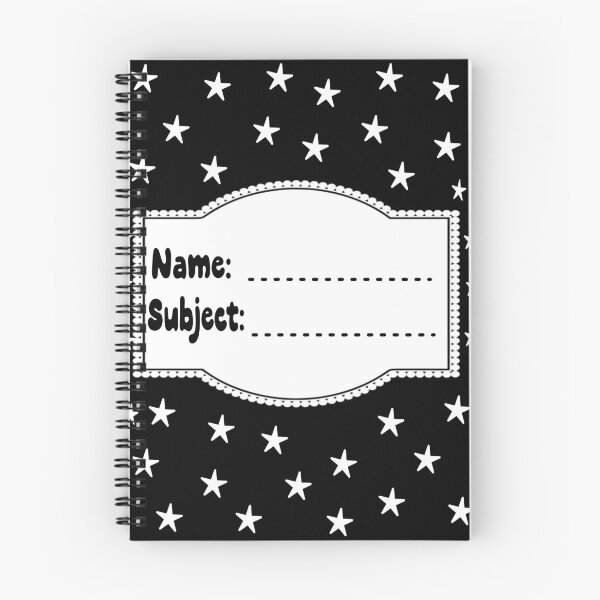 Item preview, A Black and White Notebook Design designed and sold by The Merch.