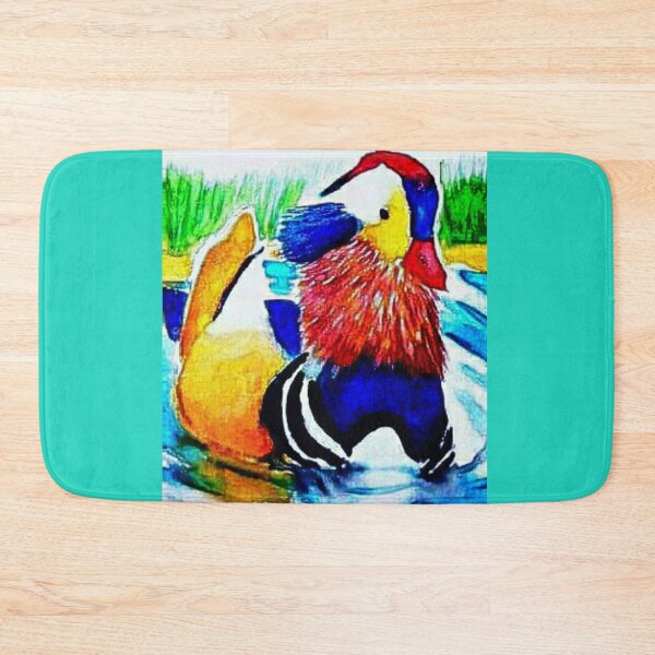 Item preview, Mandarin duck watercolor painting designed and sold by horseaddicted.
