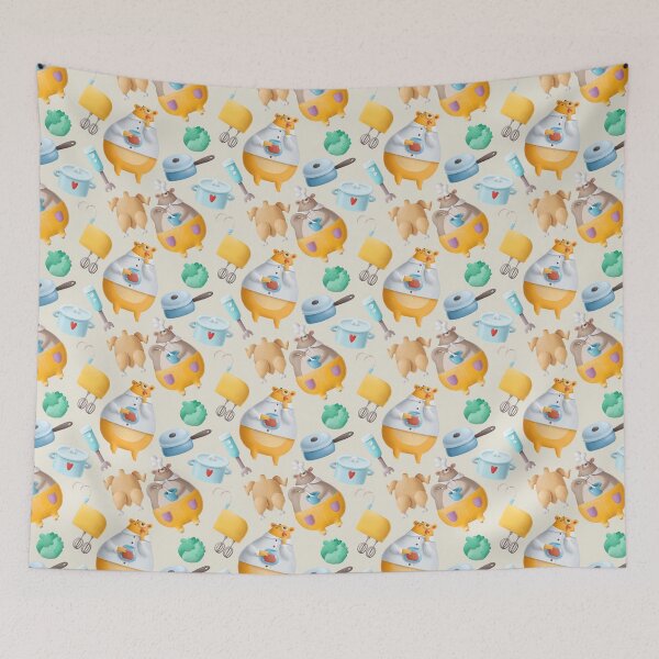 Item preview,  Funny Kitchen Seamless Patterns  designed and sold by labatchino10.