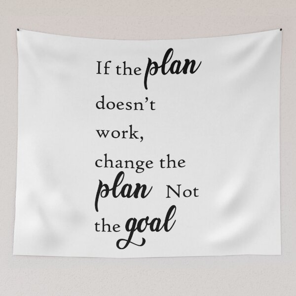 Item preview, If The Plan Doesnt Work Quote Art Design Inspira designed and sold by vividpixelusa.