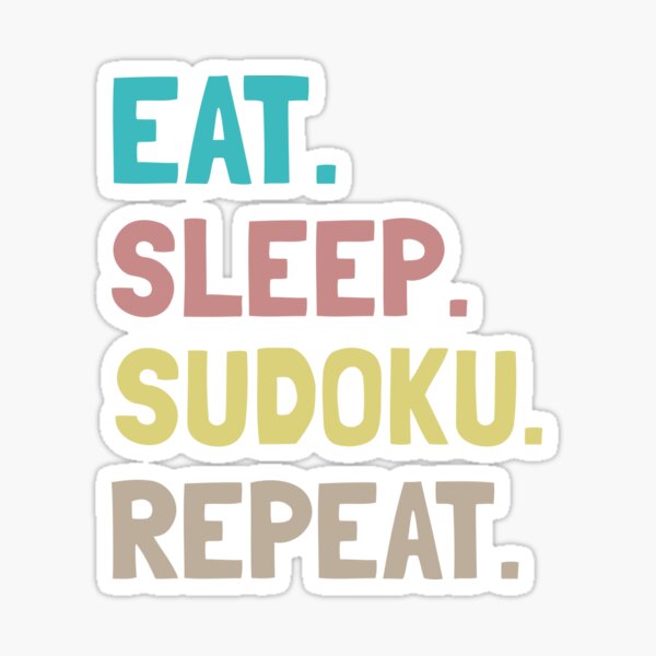 Item preview,  Eat Sleep Sudoku Repeat designed and sold by Life Shop.