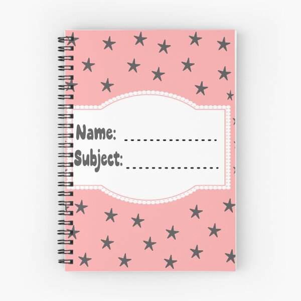 Item preview, A Pink and Grey Notebook Design designed and sold by The Merch.