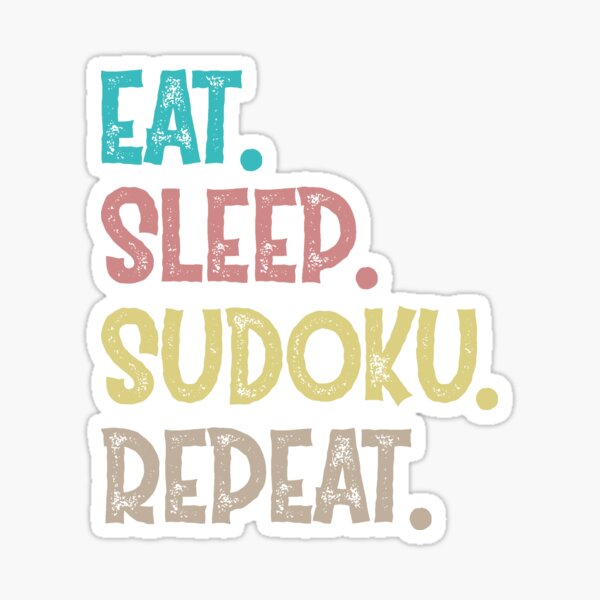 Item preview, Eat Sleep Sudoku Repeat designed and sold by Life Shop.