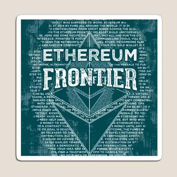 Ethereum Frontier grunge Magnet