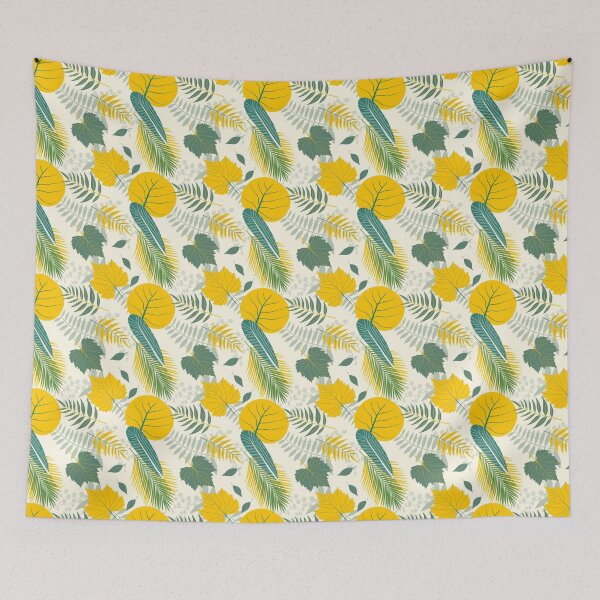 Item preview, Leaf Pattern Yellow designed and sold by evokearo.