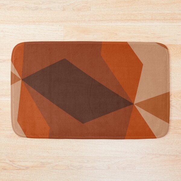 Item preview, Rustic shaped patchwork- brown to orange tone  designed and sold by wiwiart.