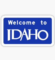 Welcome to Idaho, Road Sign, USA Sticker