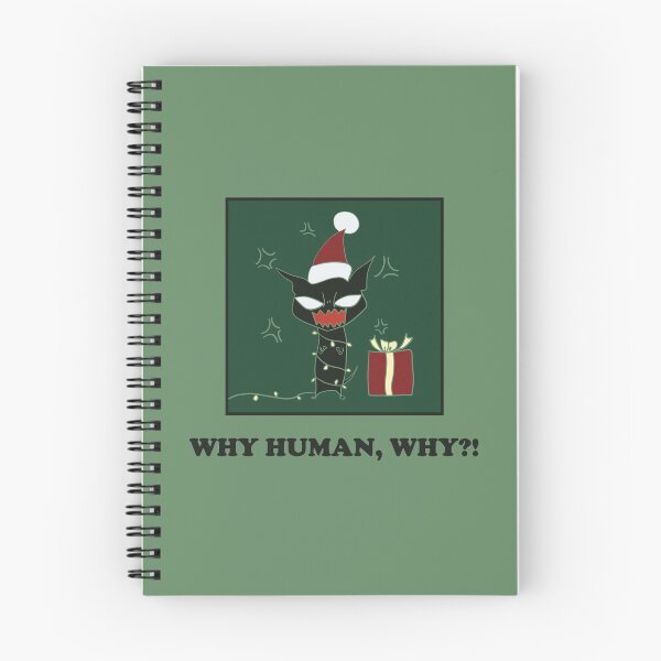 Item preview,  SANTA CAT HATES XMAS designed and sold by Ana Carlota Pacunayen.
