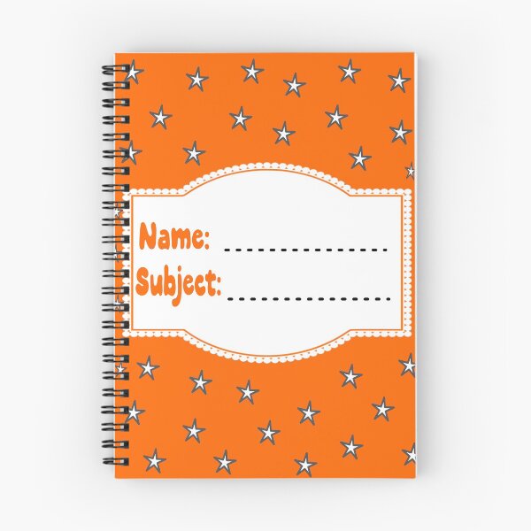 Item preview, An Orange and White Notebook Design designed and sold by The Merch.
