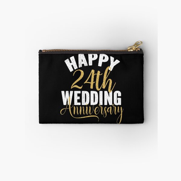 Item preview, Happy 24th Wedding Anniversary Matching Gift For Couples graphic designed and sold by Grabitees.