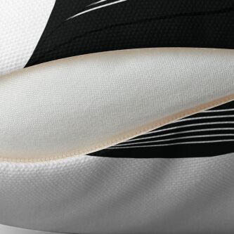 Alternate view of Red, White and Black Throw Pillow
