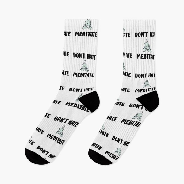 Item preview, Don't Hate Meditate Quote Design designed and sold by AritraSur.