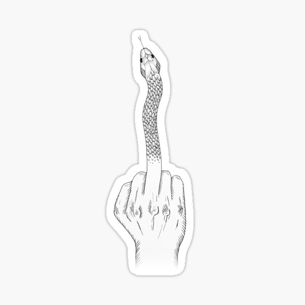 Artikel-Vorschau von Snake flipp off, designt und verkauft von linaluna.