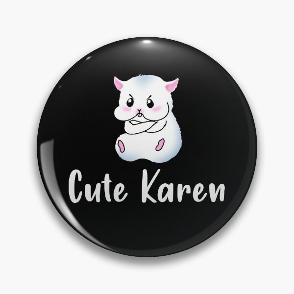Item preview, Cute Karen A Grey Hamster With An Angry Facial Expression designed and sold by Paulina Vanlife.
