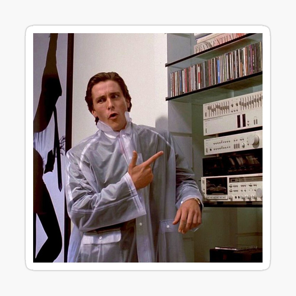 patrick bateman rain jacket