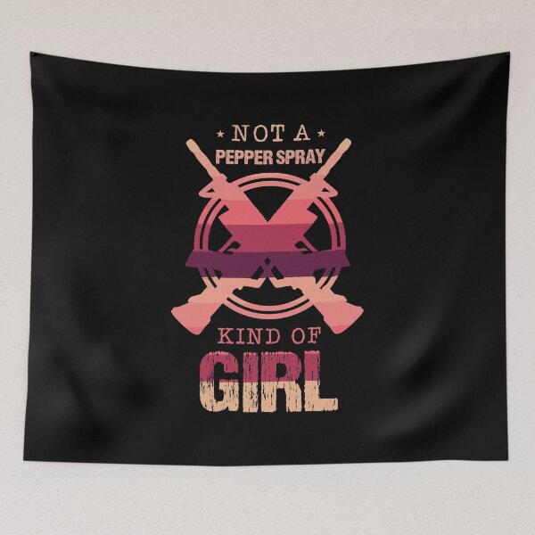 Item preview, Not A Pepper Spray Kind Of Girl Gun Shooter Target Police Women Empowerment Cop Policeman Enforcement Handcuffs designed and sold by shirti.