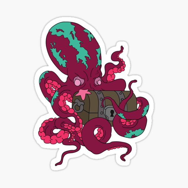 Angry Octopus Sticker
