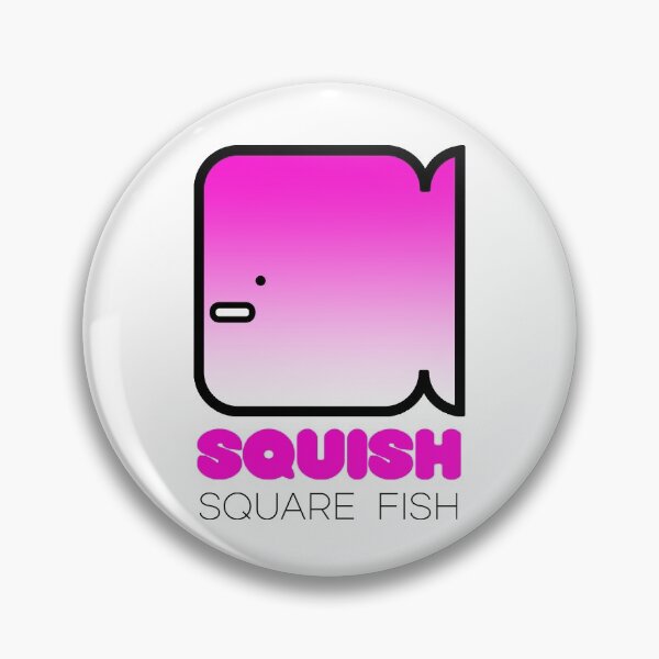 Item preview, Fun Fish Squish Square Fish Pink designed and sold by Quooki.