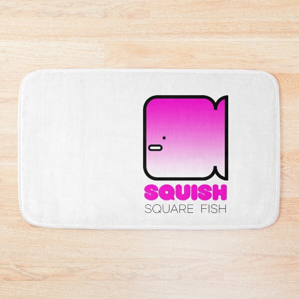Item preview, Fun Fish Squish Square Fish Pink designed and sold by Quooki.