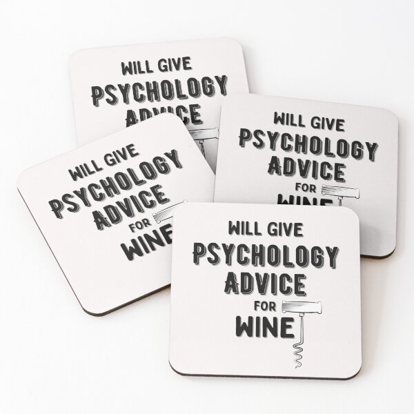 Item preview, Will give Psychology Advice for Wine (Black) designed and sold by Millenial Designs.