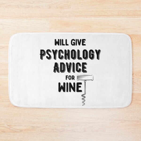 Item preview, Will give Psychology Advice for Wine (Black) designed and sold by Millenial Designs.