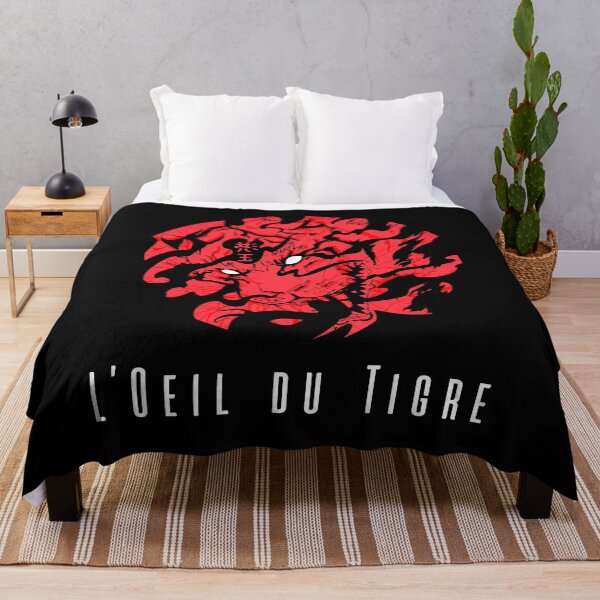 Tiger logo black Throw Blanket