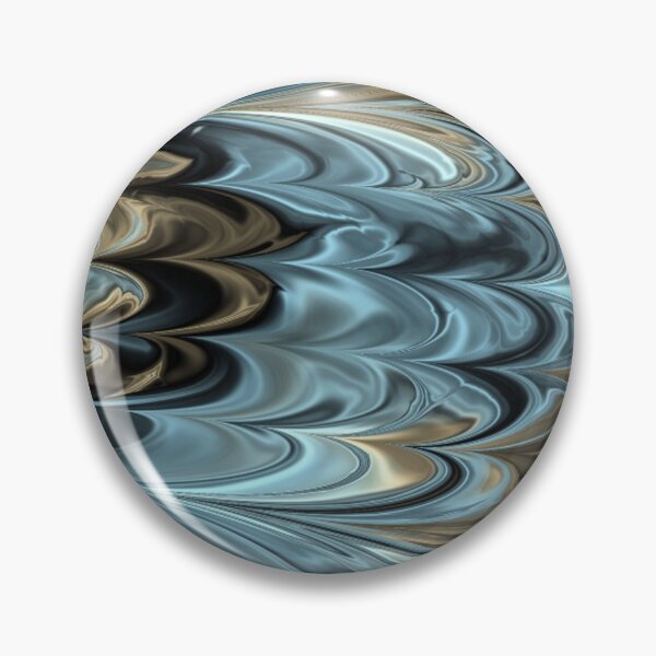 Item preview, Smoky Azure Blue & Champagne Marbled Feather Design designed and sold by ReesDesigns.